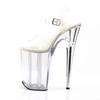 Pleaser - INFINITY908 Sandaal met enkelband, Paaldans schoenen - Paaldans schoenen - Zilverkleurig Product image